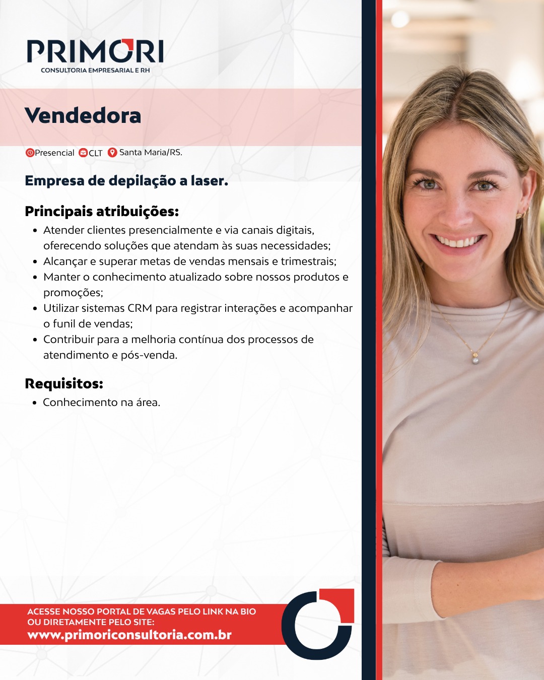 Vendedora - Depilação a Laser